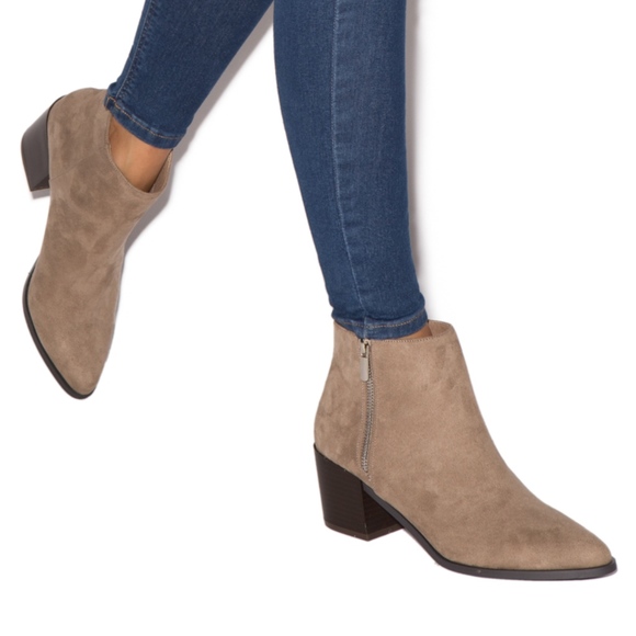 low heel bootie